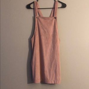 Pink overall dress